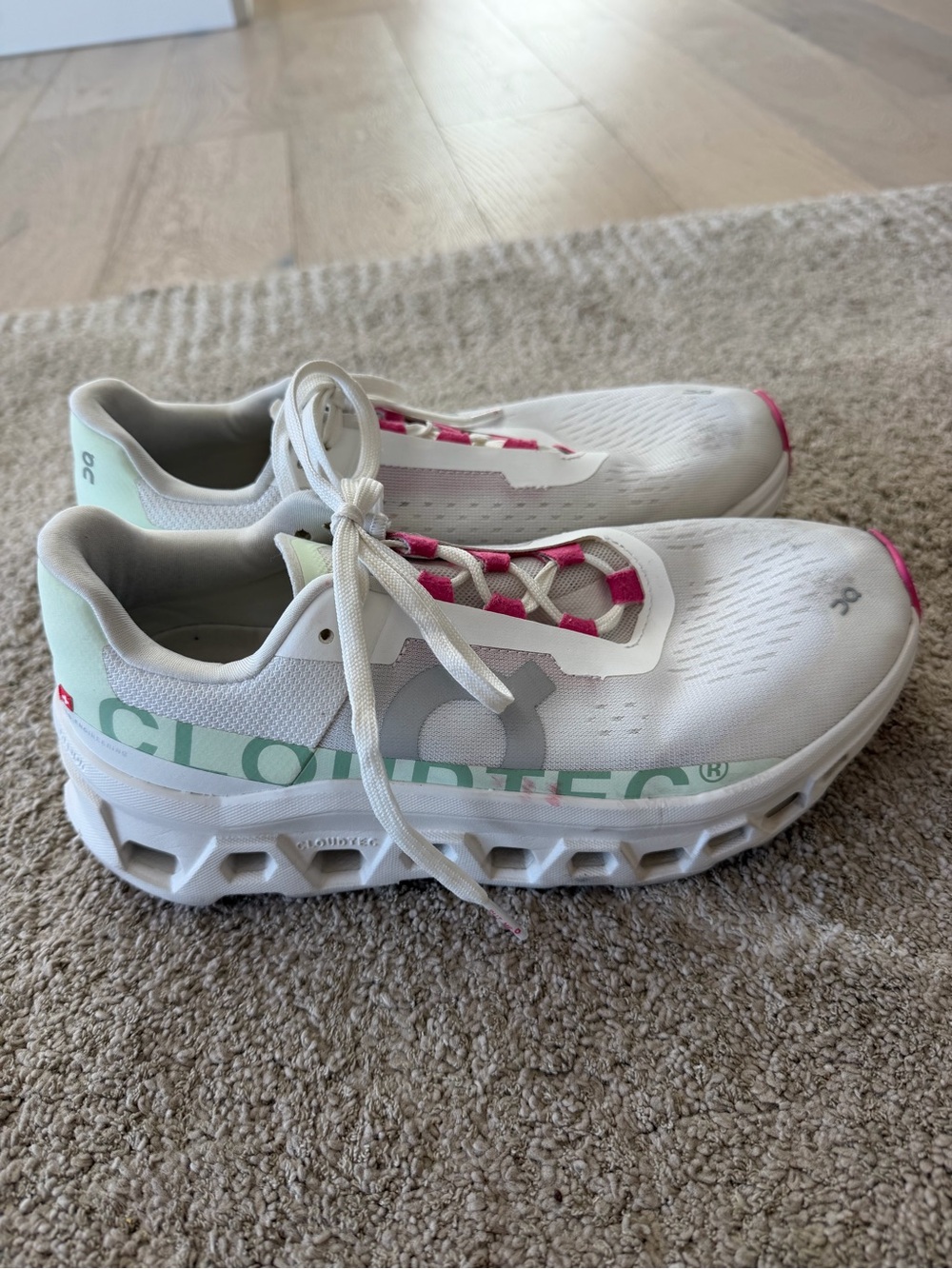 On Running CloudTec Women’s Shoes Size US 8.5 White Pink - Picture 1 of 7